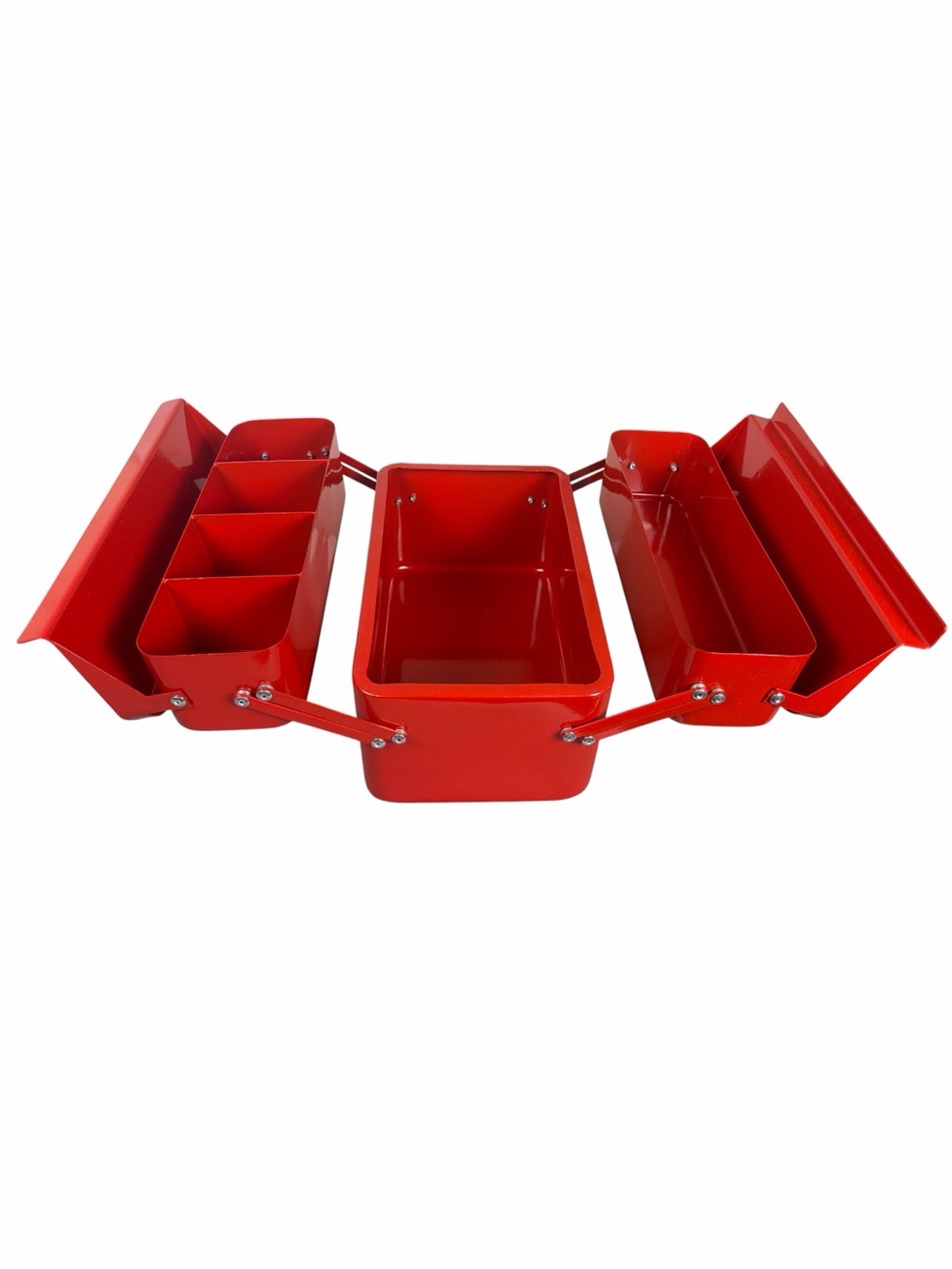 Brightroom Red Metal Cantilever Toolbox Organizer Storage Caddy - Picture 9 of 12